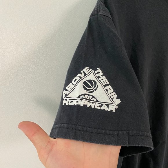 Vintage 90s Above the Rim Hoopwear Reebok basketball tee black mens size large - Picture 4 of 5